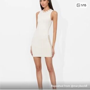 Alice + Olivia White Mini Dress